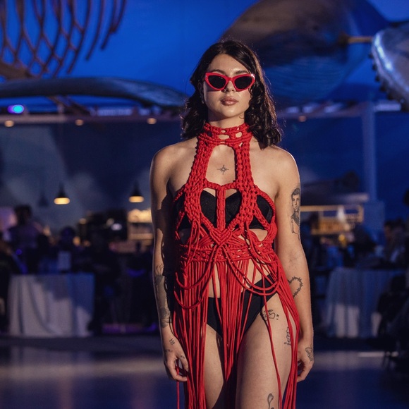 Handmade Macramé Dress Corset - Picture 16 of 17